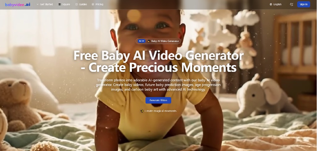 BabyVideo.ai: crie vídeos de bebê com IA a partir de fotos e texto