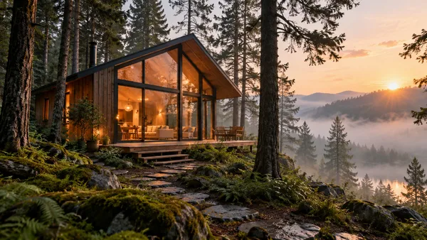 安静的森林小屋