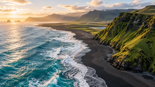 俯瞰火山海岸